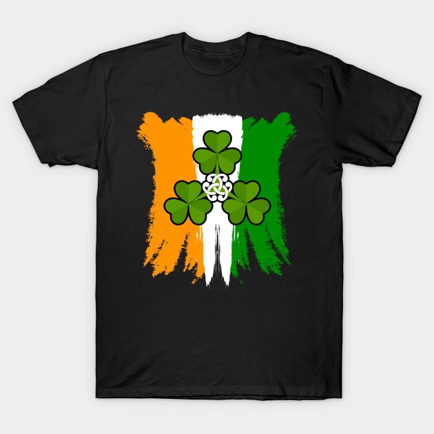 Lucky Clovers-Happy ST Patrick's Day Shirts T-Shirt by GoodyBroCrafts